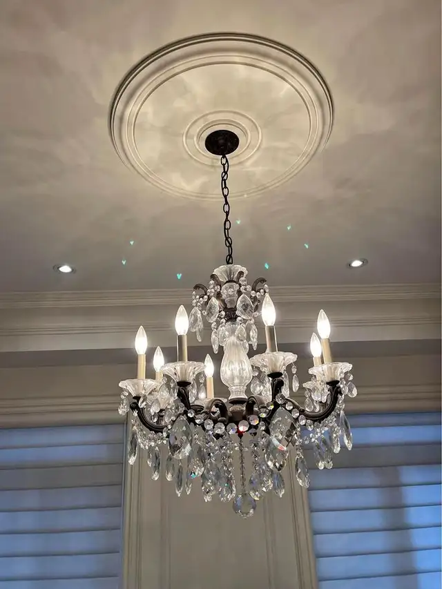 ORIGINAL SCHONBEK Chandelier LA SCALA 8 Light HEIRLOOM BRONZE