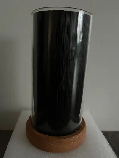 This cool slim knife block can holds knives and take up a little countertop space. you don't have to...