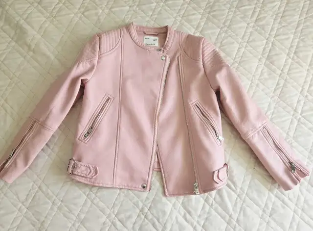 Zara faux leather jacket, girl 11-12 y.o., like new in Kids & Youth in Mississauga / Peel Region - Image 2