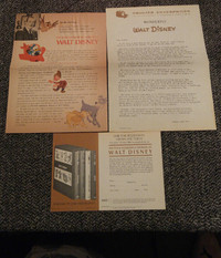 WALT DISNEY Original Vintage Brochure to 4 Wonderful Worlds