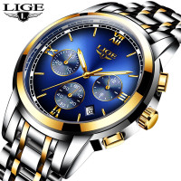 Montre Homme chronographe  étanche - Watch Men Luxury Brand LIGE