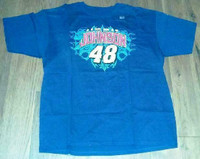 Jimmie Johnson Mens 2XL T-shirt Double sided NASCAR Chase Auth.