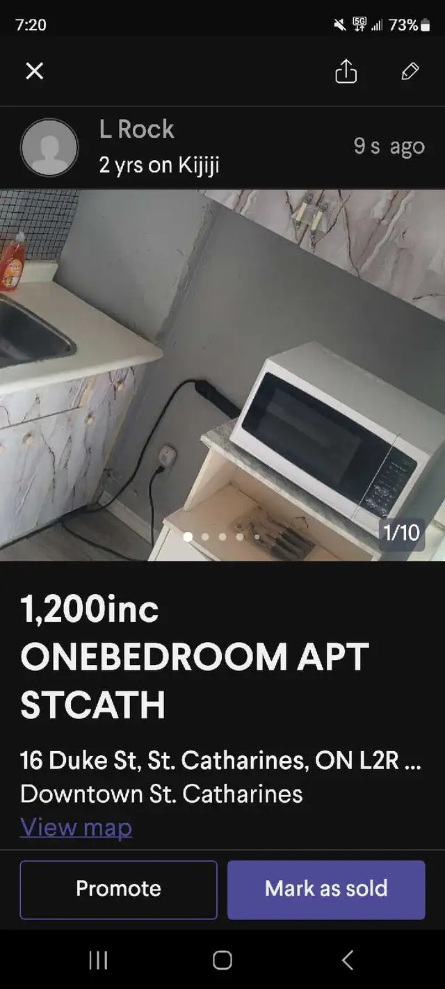 1,200.inc FURNISHED ONEBEDROOMAPT