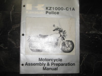 Kawasaki Motorcycle KZ 1000-C1 A Police Manual - $40.00 obo