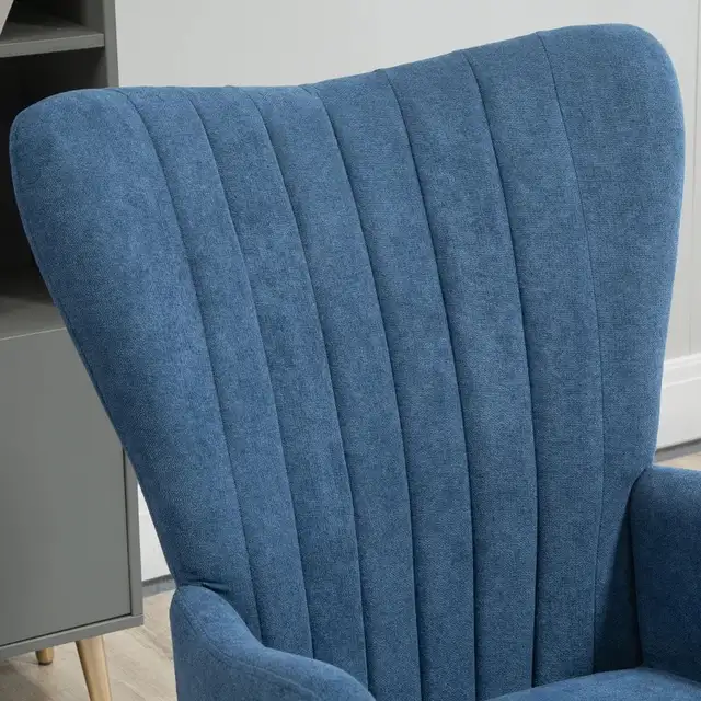 Velvet Accent Chairs, Modern Living Room Chair, Tall Back Leisur in Chairs & Recliners in Markham / York Region - Image 6