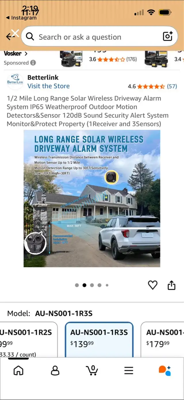 Betterlink Solar Wireless Driveway Alarm System590539145820262401