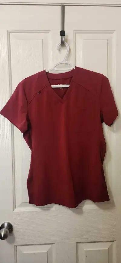 Red/burgundy color scrubs, View more