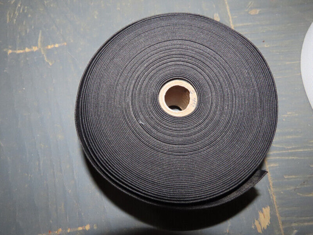 Lot de 3 rouleaux d'élastique tout usage noir dans Loisirs et artisanat  à Shawinigan - Image 3