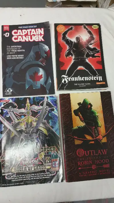 4 comic book Robin Hood Frankenstein  Canuck Konami Shonen, View more