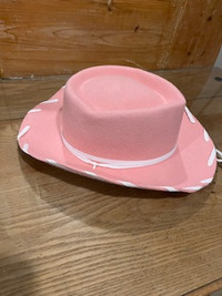 100% wool, pink cowboy  hat