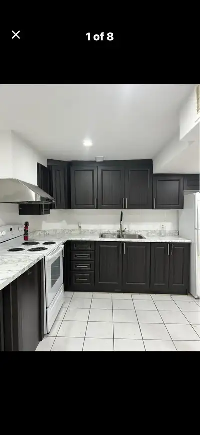 NEWLY RENOVATED 2 bedroom basement 1 bedroom for RENT available - separate entrance -Shared open con...
