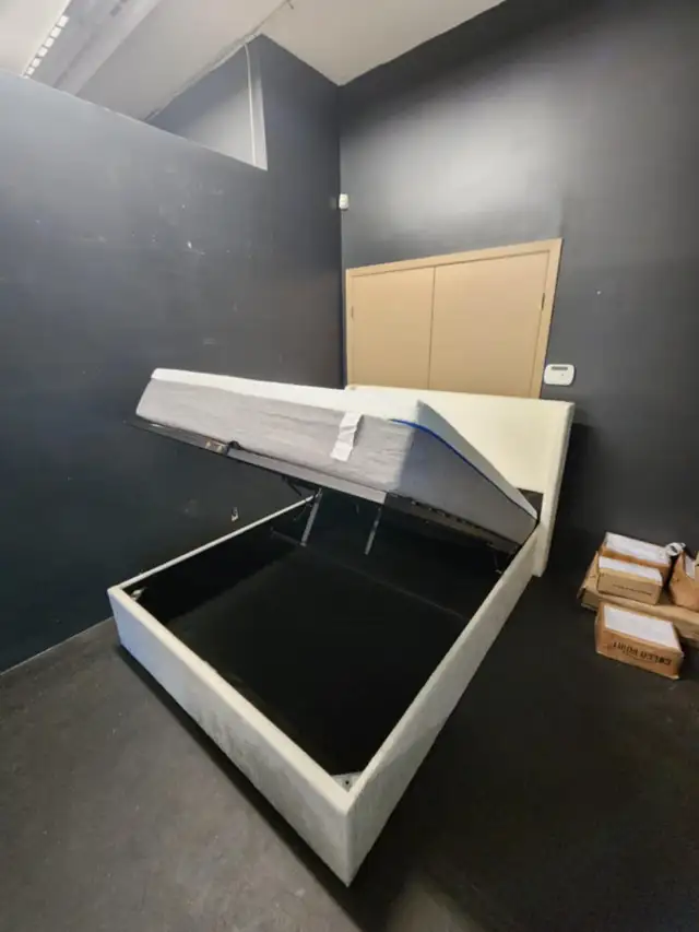 Soft White Boucle Storage Bed | Great Deal in Beds & Mattresses in Peterborough - Image 2