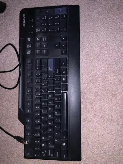 Lenovo Wired USB Keyboard (Model SK-8825) - Reliable & Clean, View more