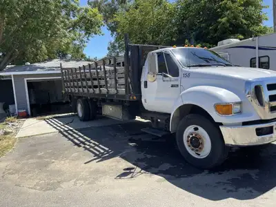 Available is a 2008 Ford F750 with a 6.7L Cummins ISB 260hp, PRE DEF. It was imported from Californi...