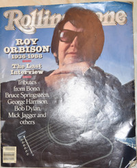Rolling Stone Featuring Roy Orbison,  Jan 26, 1989, Rare Find