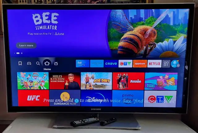 Samsung 55" TV & Amazon Firestick in TVs in Saint John - Image 3