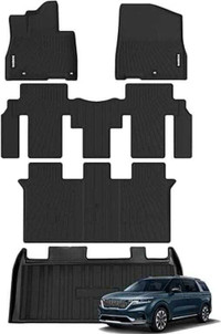 2022-24 Kia Carnival 8-Seater All Weather Floor Mat Liners Set