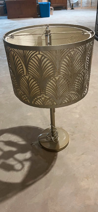 Tall Silver Lamp