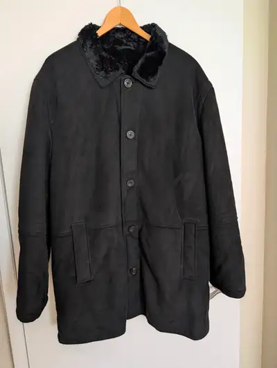 Ladies Winter Machine Washable Suede-Like Coat Size XL, View more