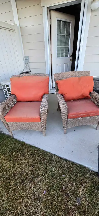 Martha Stewart Solid Wicker Patio Chairs, View more