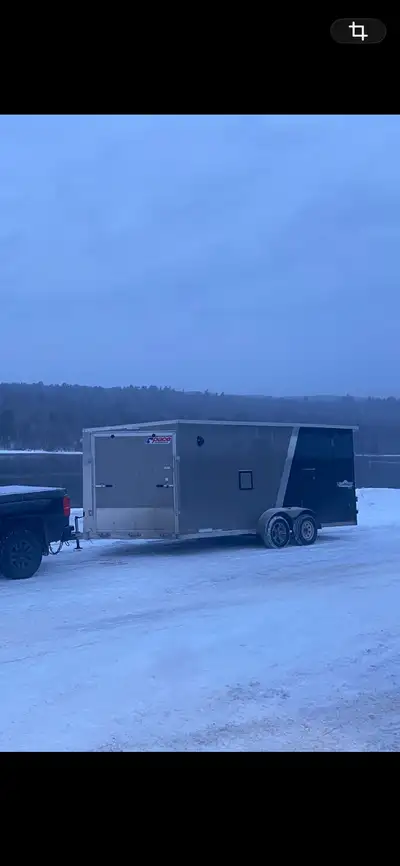 2022 pace, American 23 feet long, 7 feet high Front ramp door and fuel doors Alloy rims All finished...