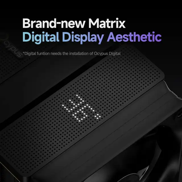 Iota A62 BK CPU Cooler,CPU Air Cooler Digital Display in System Components in City of Montréal - Image 4