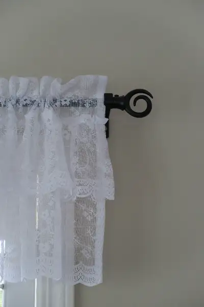 Window Curtain Lace Valances - 5 ft, 7 ft and 9 ft rods & h/ware, View more