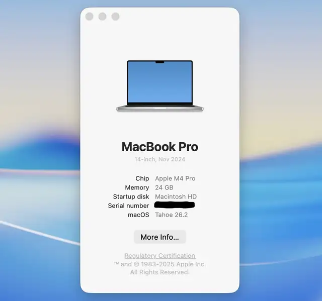 14” MacBook Pro - M4 Pro - 1TB - 24GB memory64700583515522121