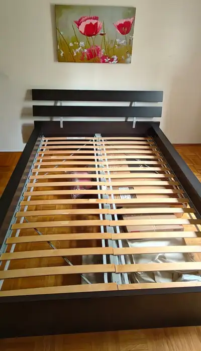 IKEA Queen Bed frame with slated bas, View more