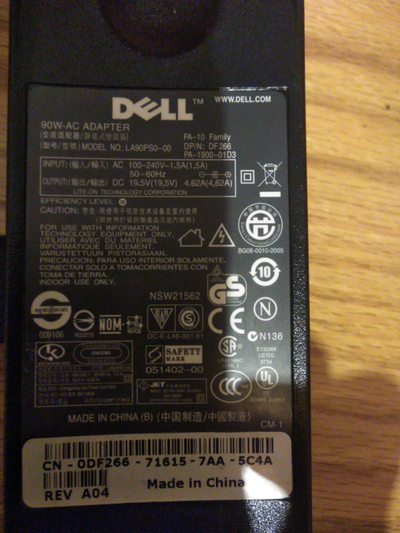 Dell original charger LA90PS0-00, View more