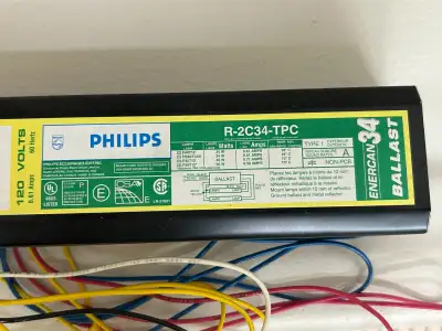 NEW Philips R2C34TPC 120V ballasts for 2 x F40T12 RS (34W & 40W), View more