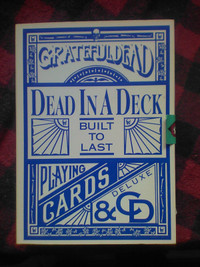 RARE!!! GRATEFUL DEAD, DEAD IN A DECK.  CD AND PLAYING CARDS