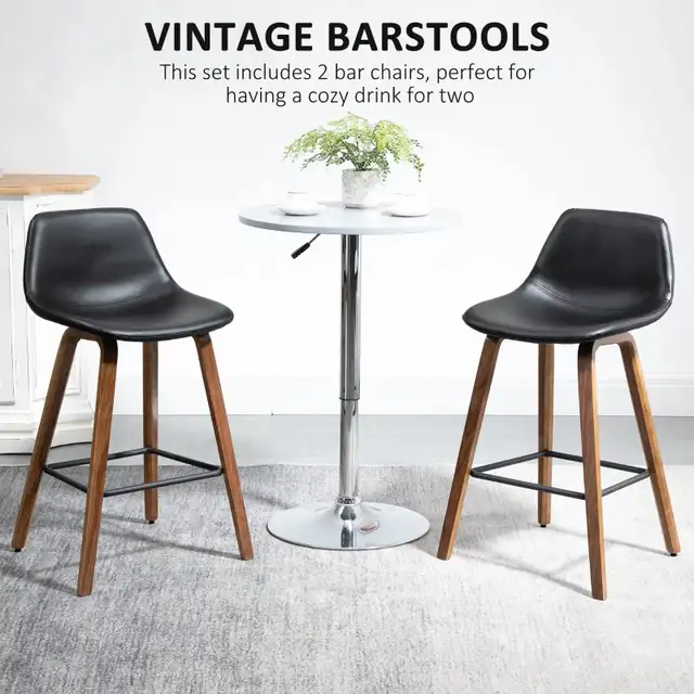 Mid-Back PU Leather Counter Height Bar stool Bar Chair in Chairs & Recliners in Markham / York Region - Image 3