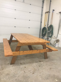 Solid  picnic table 