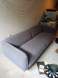 Large grey Structube sofa