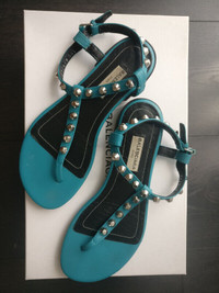 Used Balenciaga t strap sandals -size 34.5