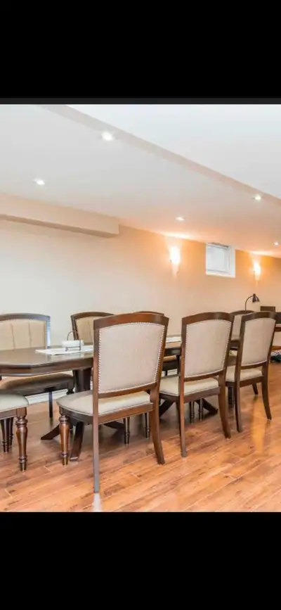 8-Seater Dining Table Set – Expandable + Easy-Care Chairs, View more
