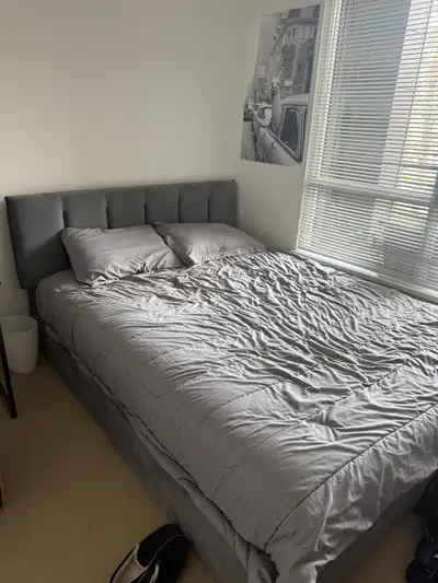 Amazon modern queen sized bed frame with storage drawers and qu, View more