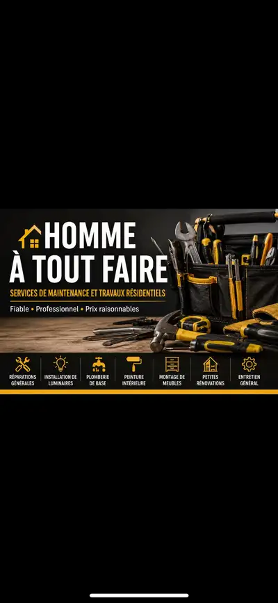 Homme à tout faire – Maintenance et travaux résidentiels, View more