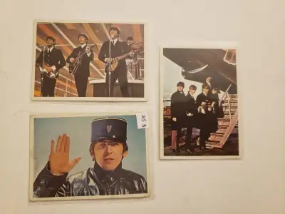 Beatles 3 Cartes-VINTAGE ORIGINAL-1964--15$ les 3, View more
