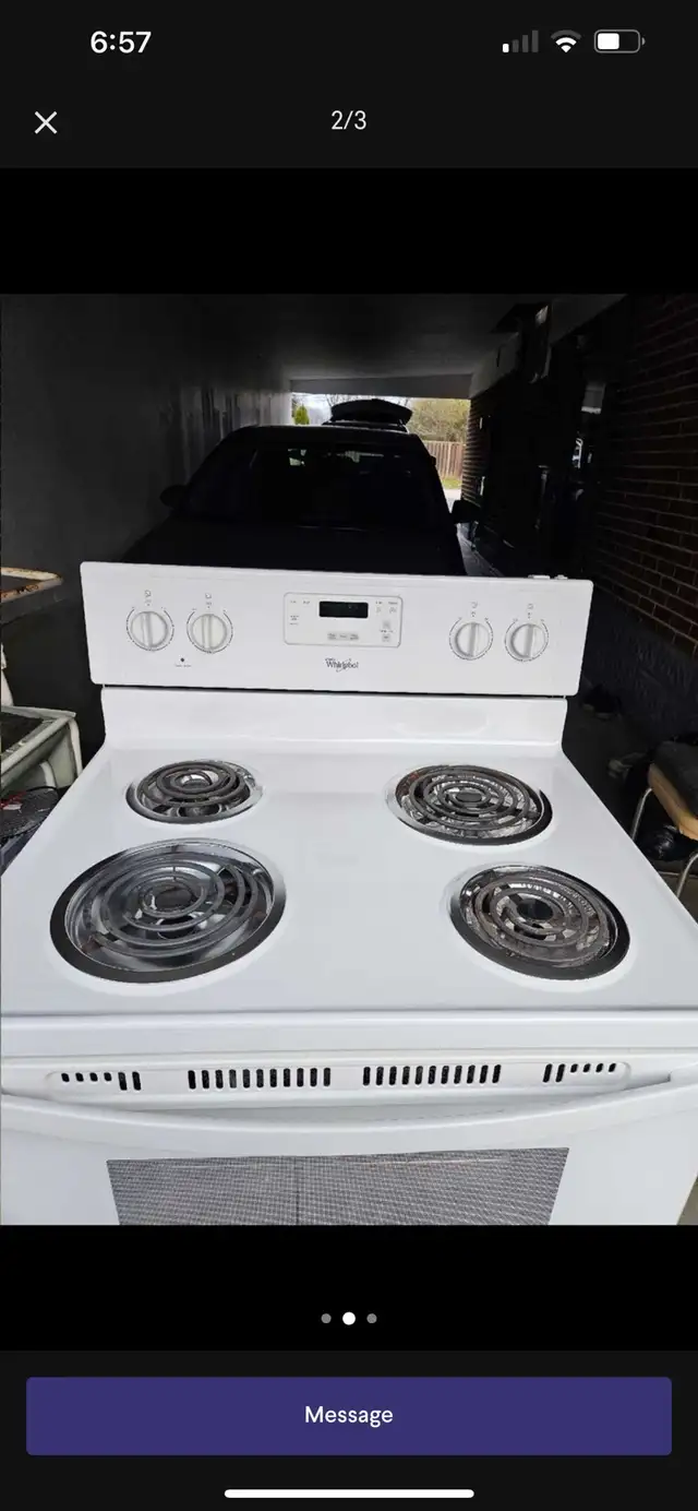 WHITE 30 w freestanding electric stove range oven  in Stoves, Ovens & Ranges in Oakville / Halton Region - Image 3