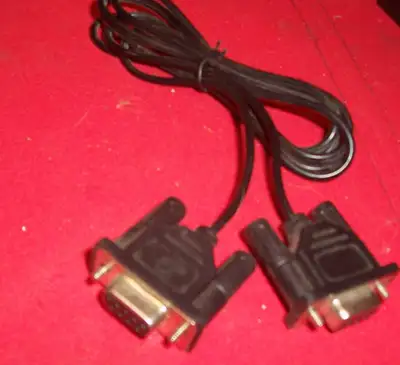 6 feet DB9 Serial Extension Cord Female to Female for Printer Modem RS-232 6 feet Beige SOLD AS IS,...