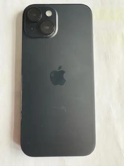 iPHONE 15 BLACK with Otterbox case, View more