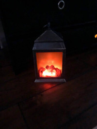 Cozy Realistic Fireplace Lantern