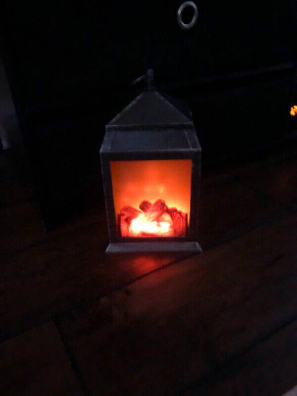 Cozy Realistic Fireplace Lantern in Home Décor & Accents in Burnaby/New Westminster