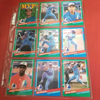 $ 5,- for All,--Donruss Montreal Expos Cards, View more