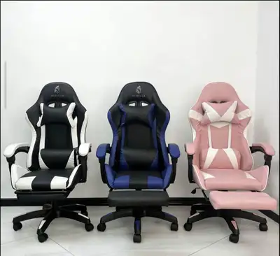 Brand New gaming chair with massage function and footrest. We have brand new Office chairs Gaming ch...