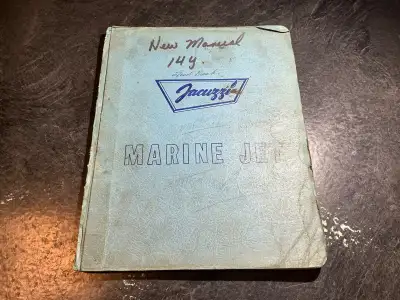 Jacuzzi 14YJ Marine Jet Propulsion Pump Maintenance Manual, View more