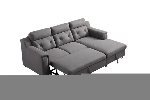 Condo Size Sofa Bed with High Back and Storage in Couches & Futons in Vancouver - Image 7
