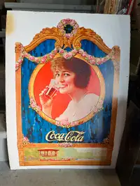 VINTAGE COCA-COLA COKE PAPER CARDBOARD AD 1996